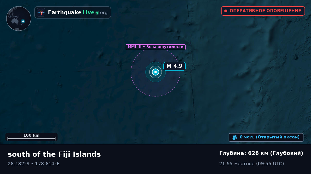 Южная часть Тихого океана (Kermadec Islands)