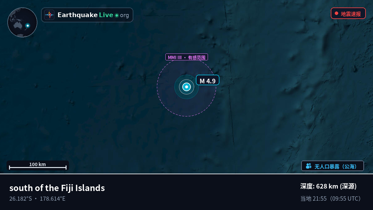 南太平洋 (Kermadec Islands)