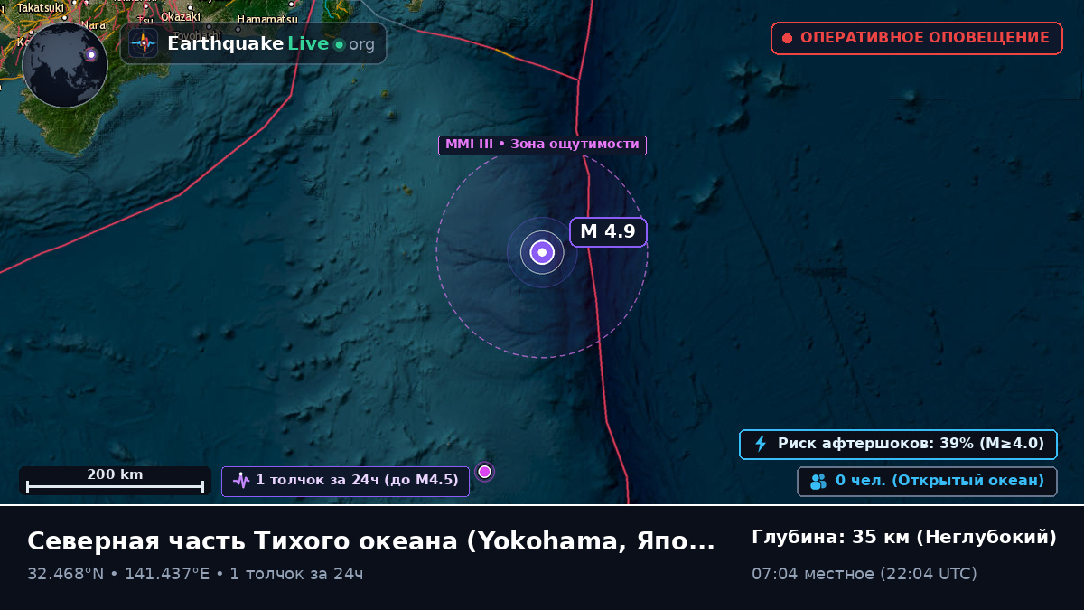 Северная часть Тихого океана (Япония)