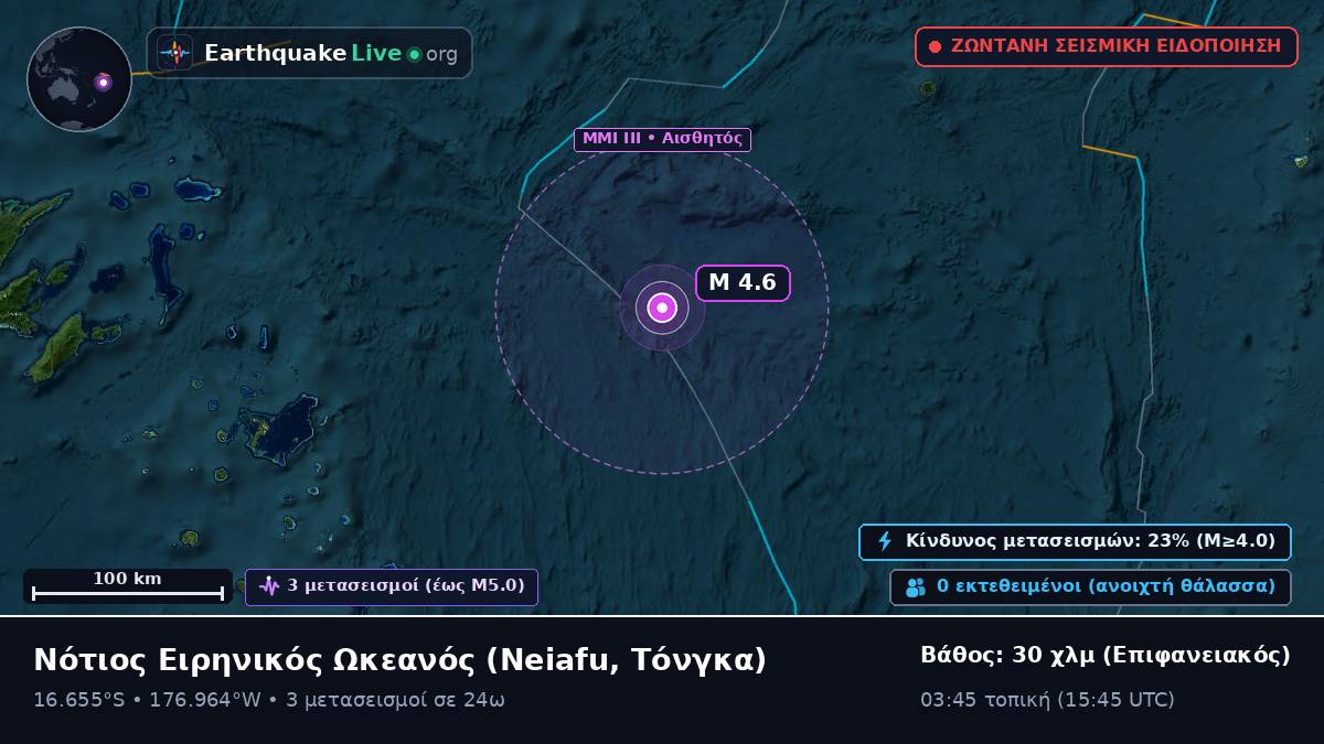 Νότιος Ειρηνικός Ωκεανός (Τόνγκα)