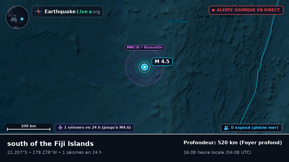 Océan Pacifique Sud (Tonga)