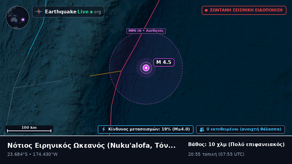 Νότιος Ειρηνικός Ωκεανός (Τόνγκα)