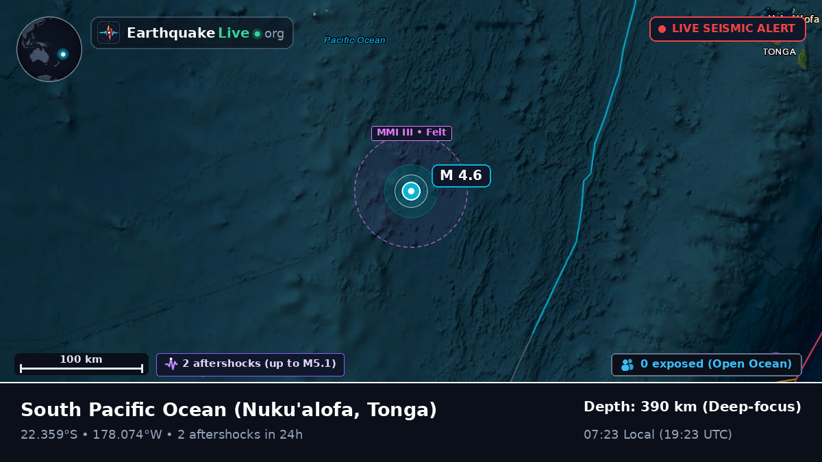 South Pacific Ocean (Tonga)