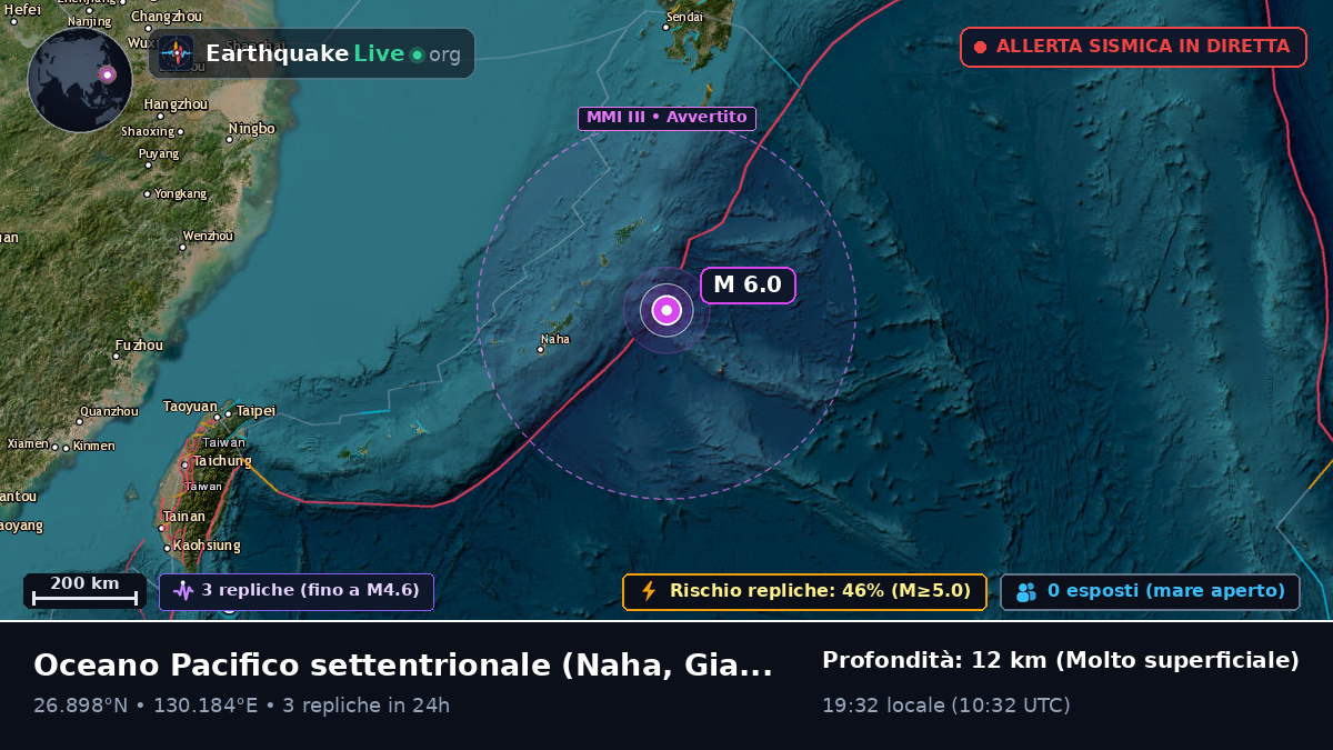Oceano Pacifico settentrionale (Giappone)