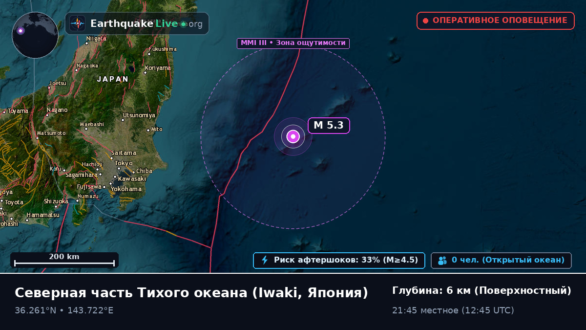 Северная часть Тихого океана (Япония)