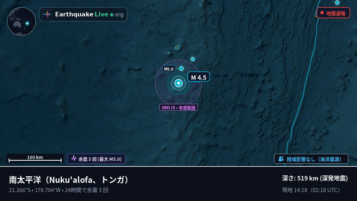 南太平洋 (トンガ)