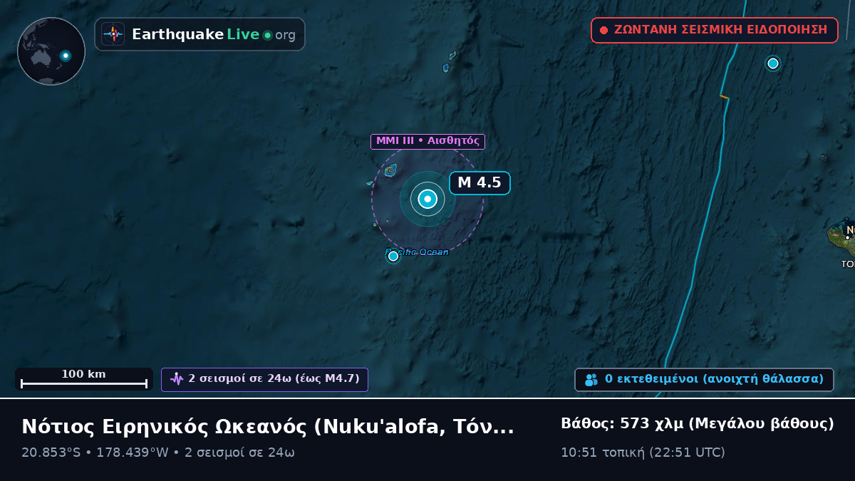 Νότιος Ειρηνικός Ωκεανός (Τόνγκα)