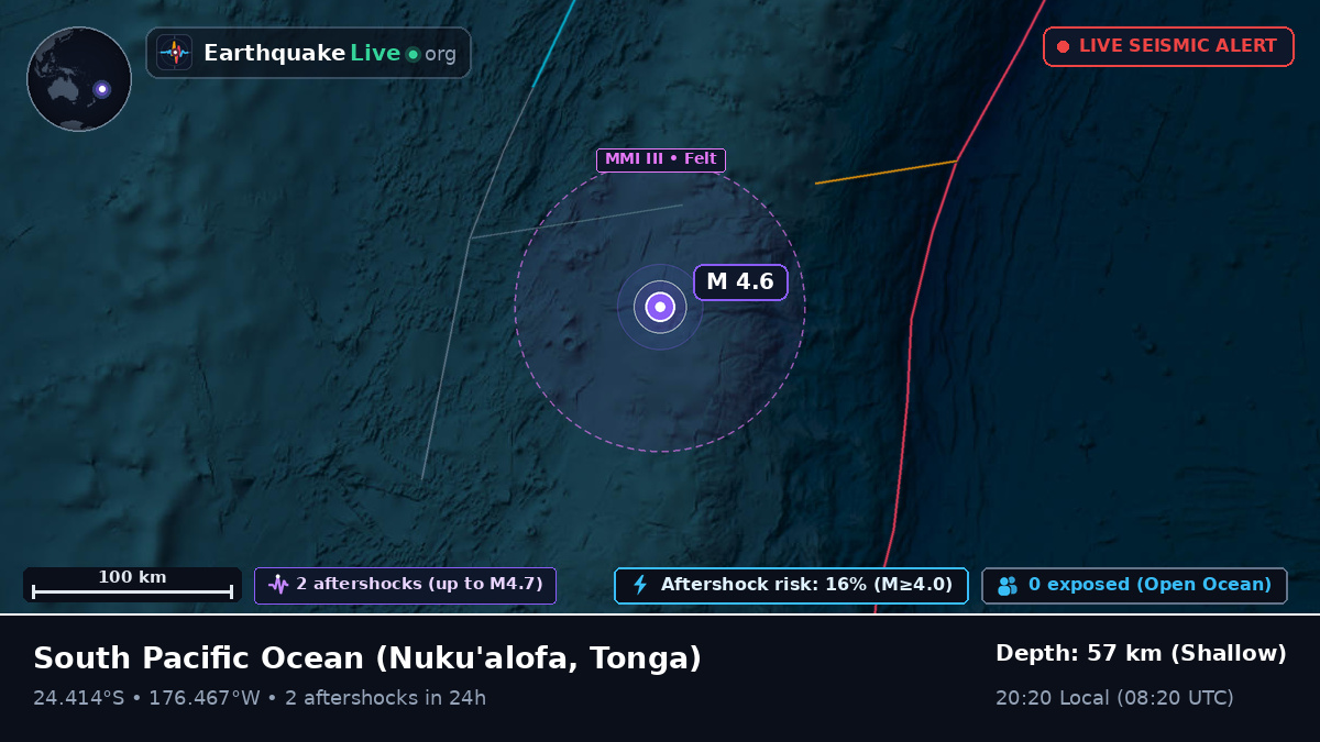 South Pacific Ocean (Tonga)