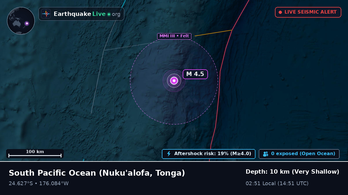 South Pacific Ocean (Tonga)