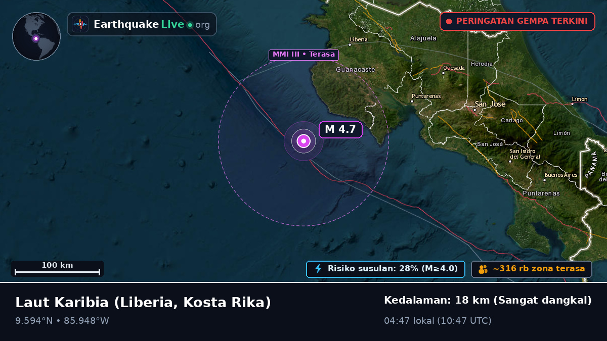 Laut Karibia (Kosta Rika)