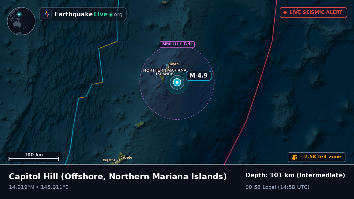 Off the coast of Capitol Hill, Northern Mariana Islands