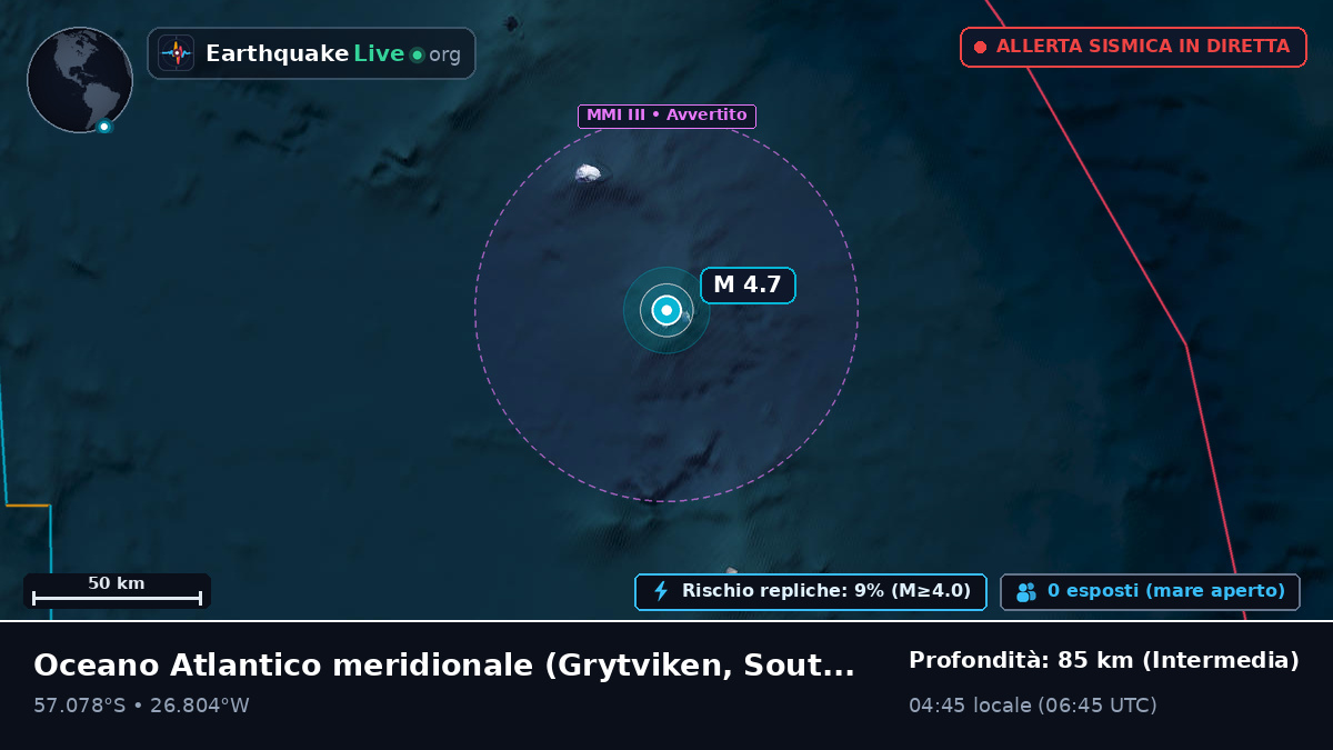 Oceano Atlantico meridionale (South Georgia and the Islands)