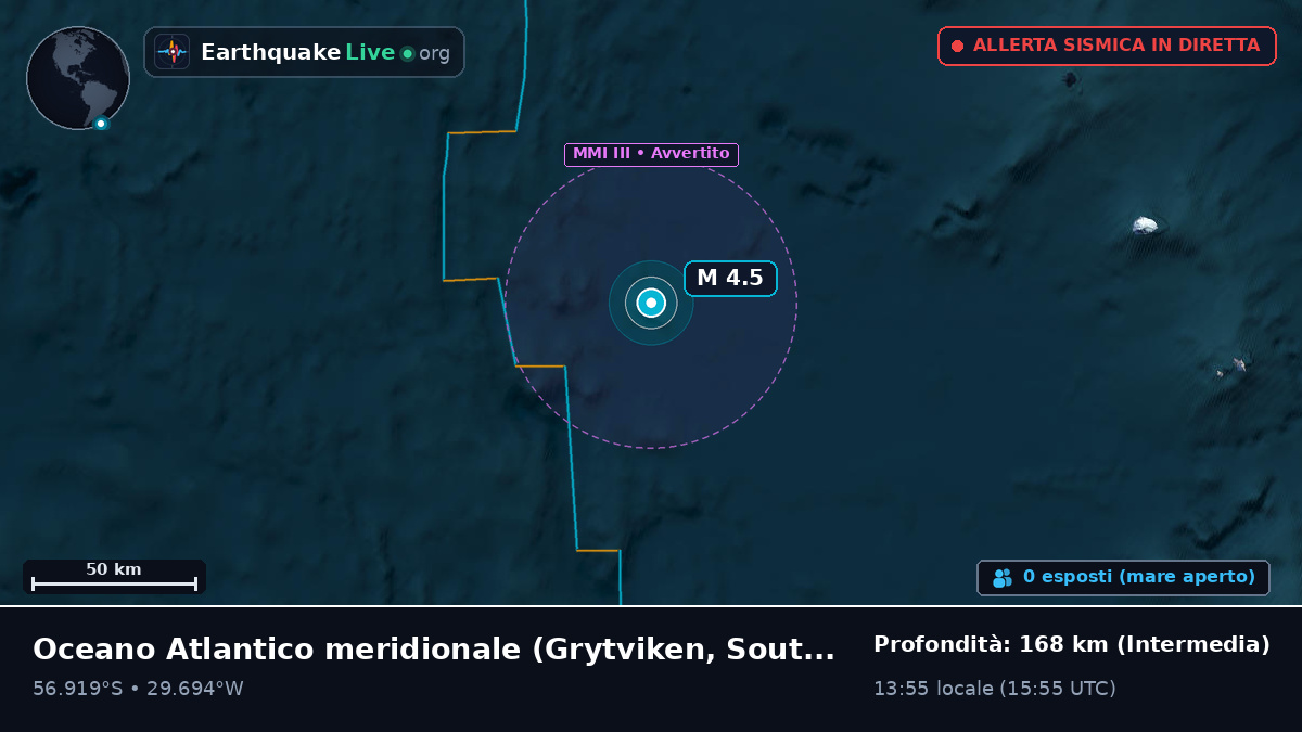 Oceano Atlantico meridionale (South Georgia and the Islands)