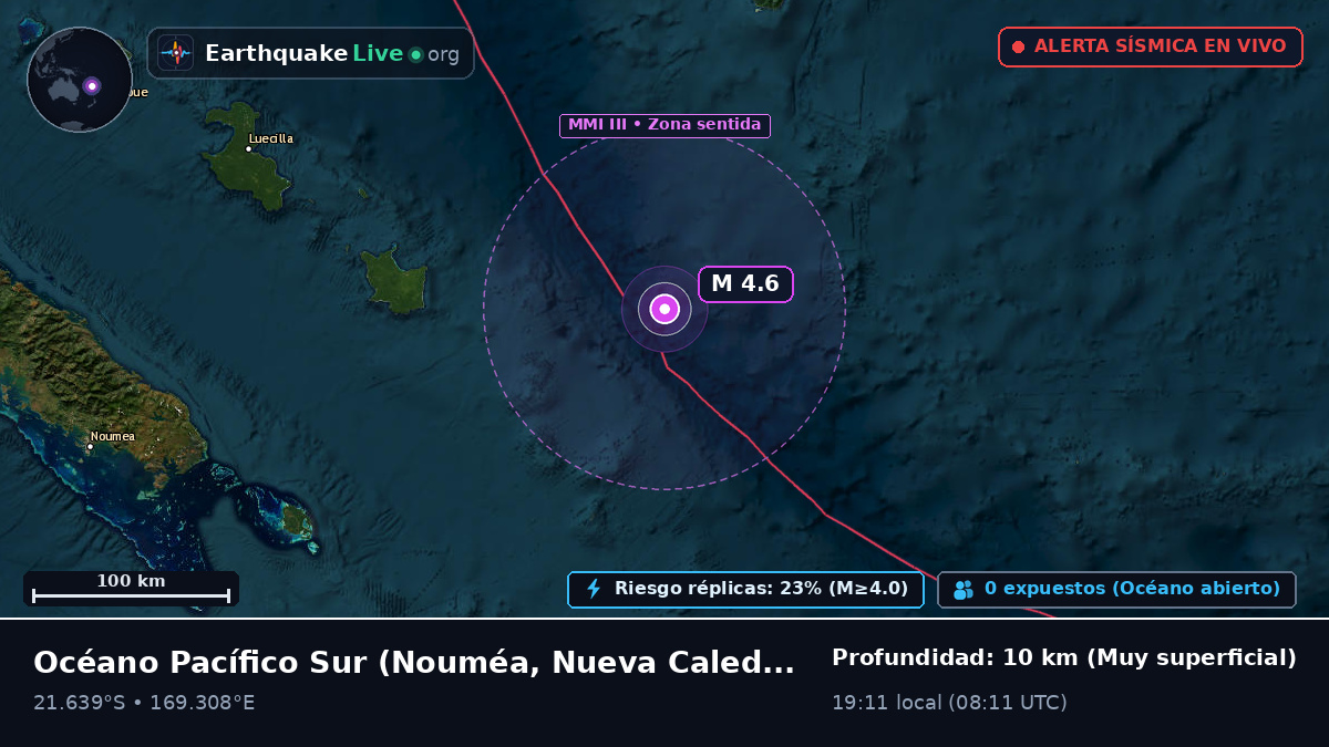 Océano Pacífico Sur (Nueva Caledonia)
