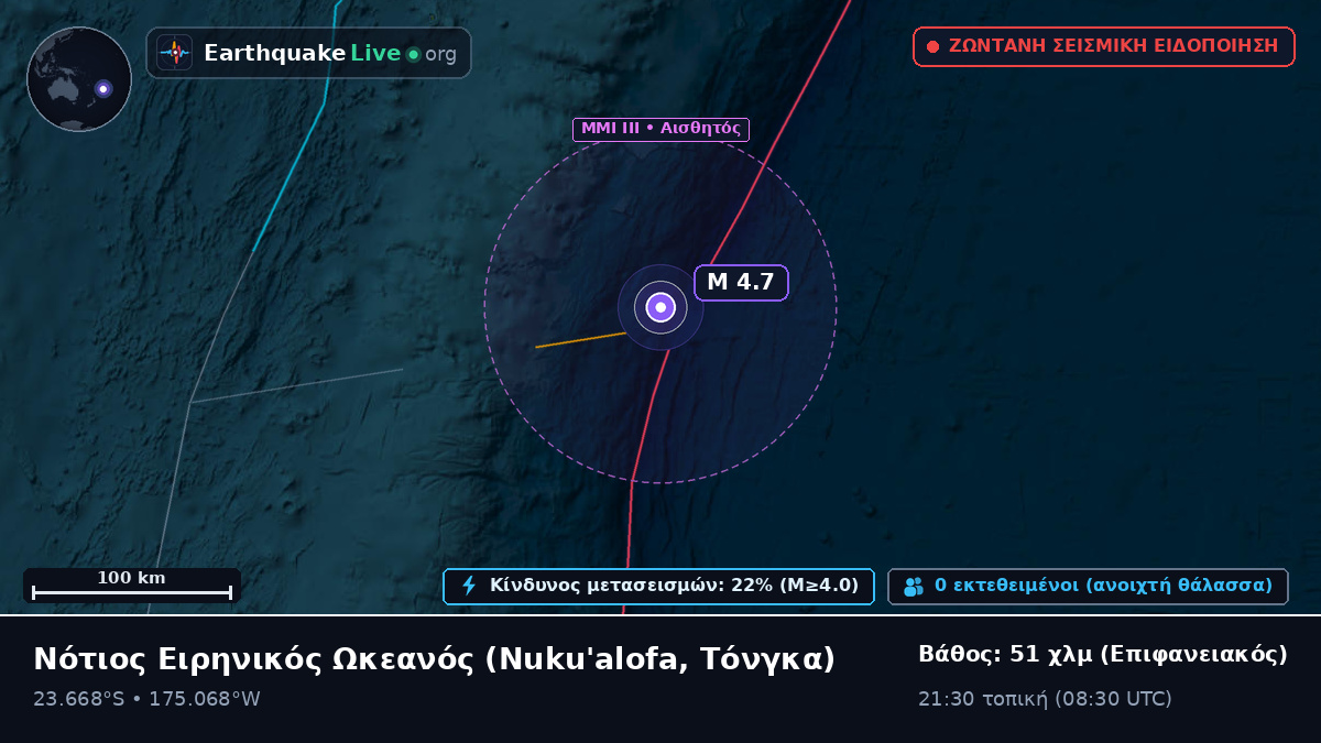 Νότιος Ειρηνικός Ωκεανός (Τόνγκα)