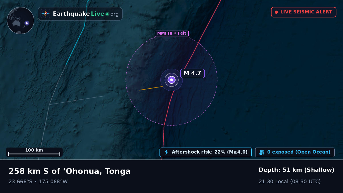South Pacific Ocean (Tonga)