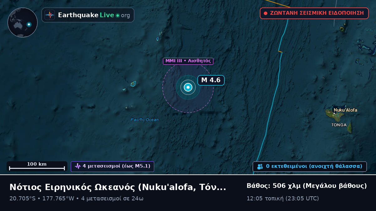 Νότιος Ειρηνικός Ωκεανός (Τόνγκα)