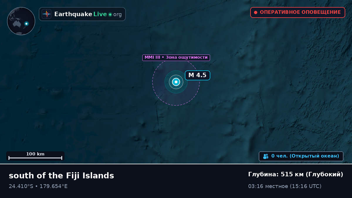 Южная часть Тихого океана (Kermadec Islands)