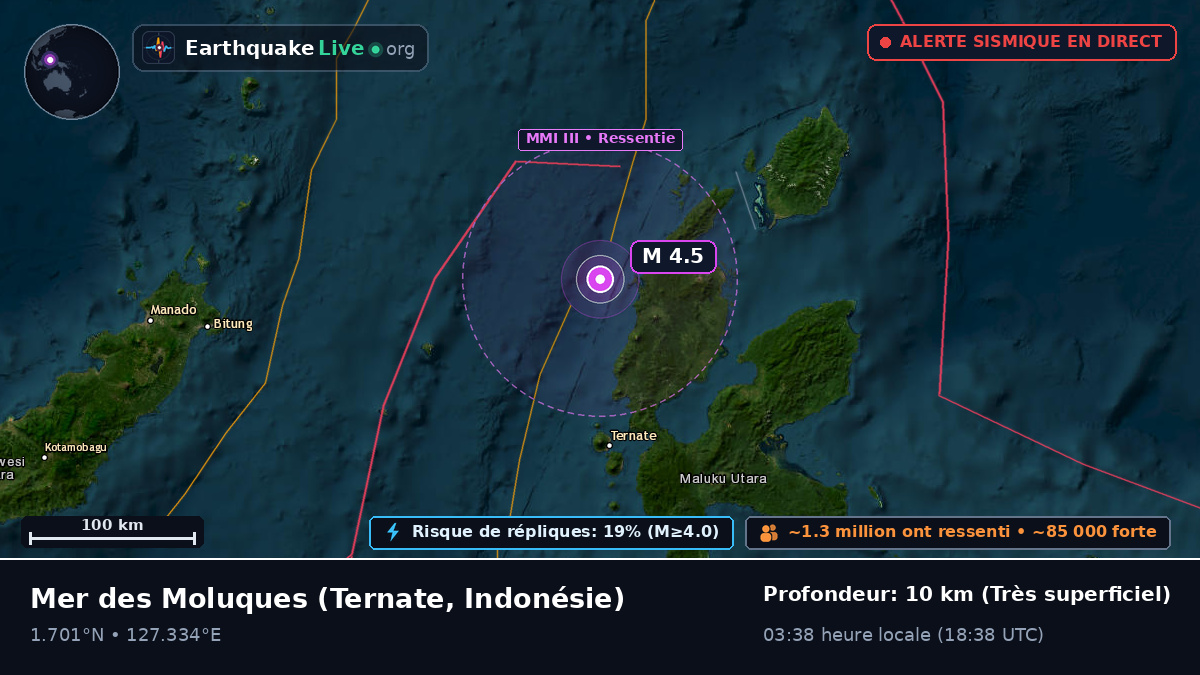 Mer des Moluques (Indonésie)