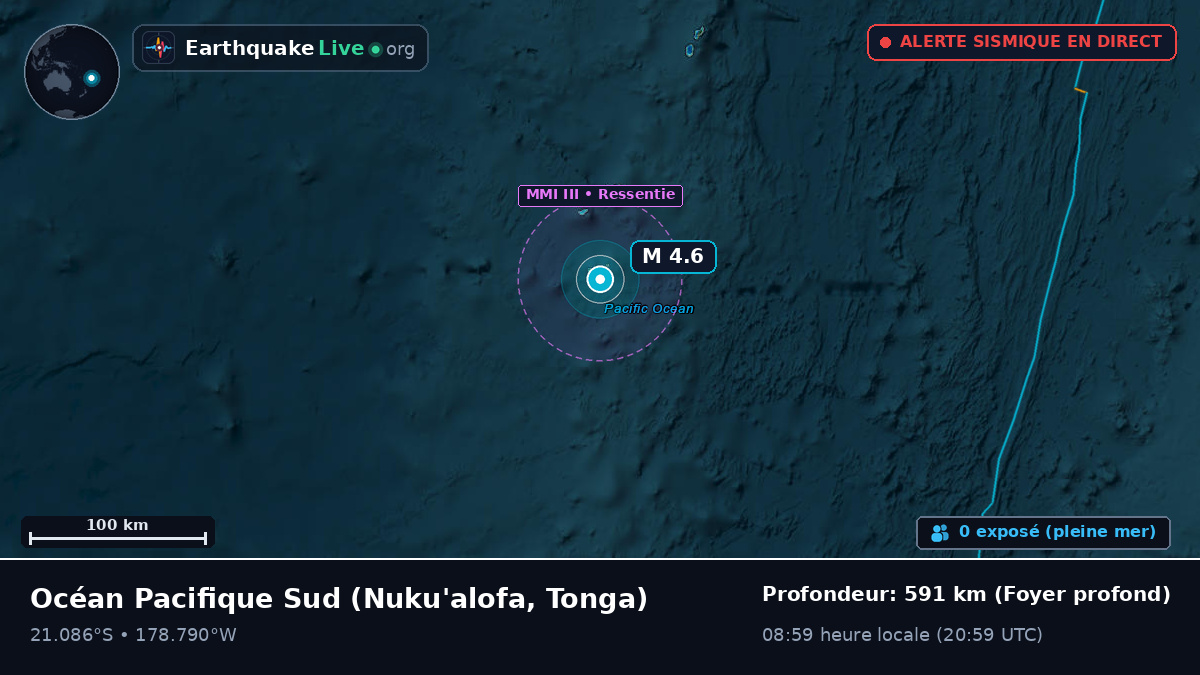 Océan Pacifique Sud (Tonga)