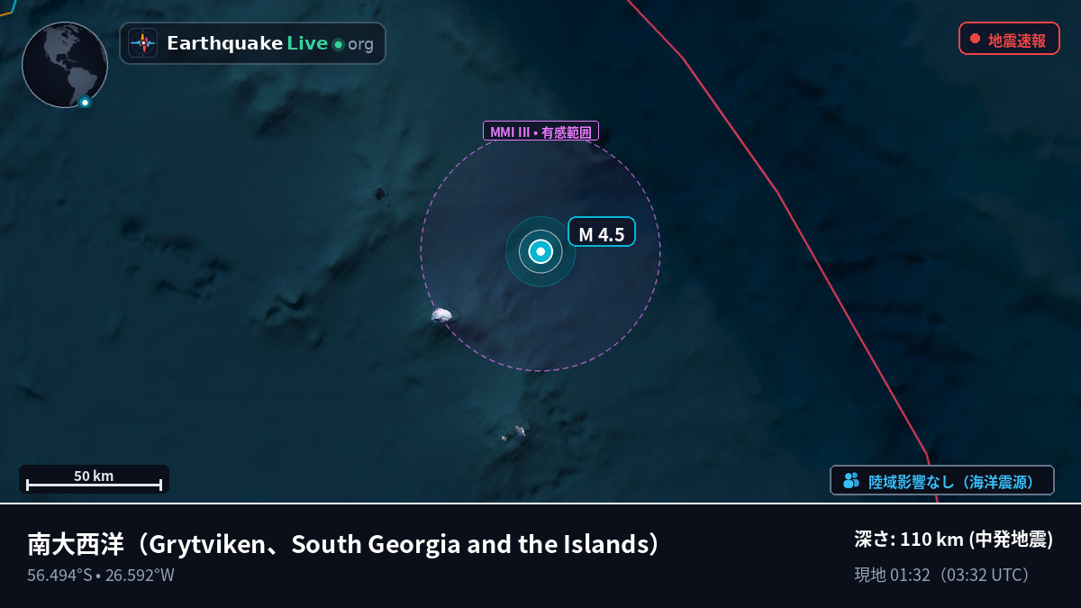 南大西洋 (South Georgia and the Islands)