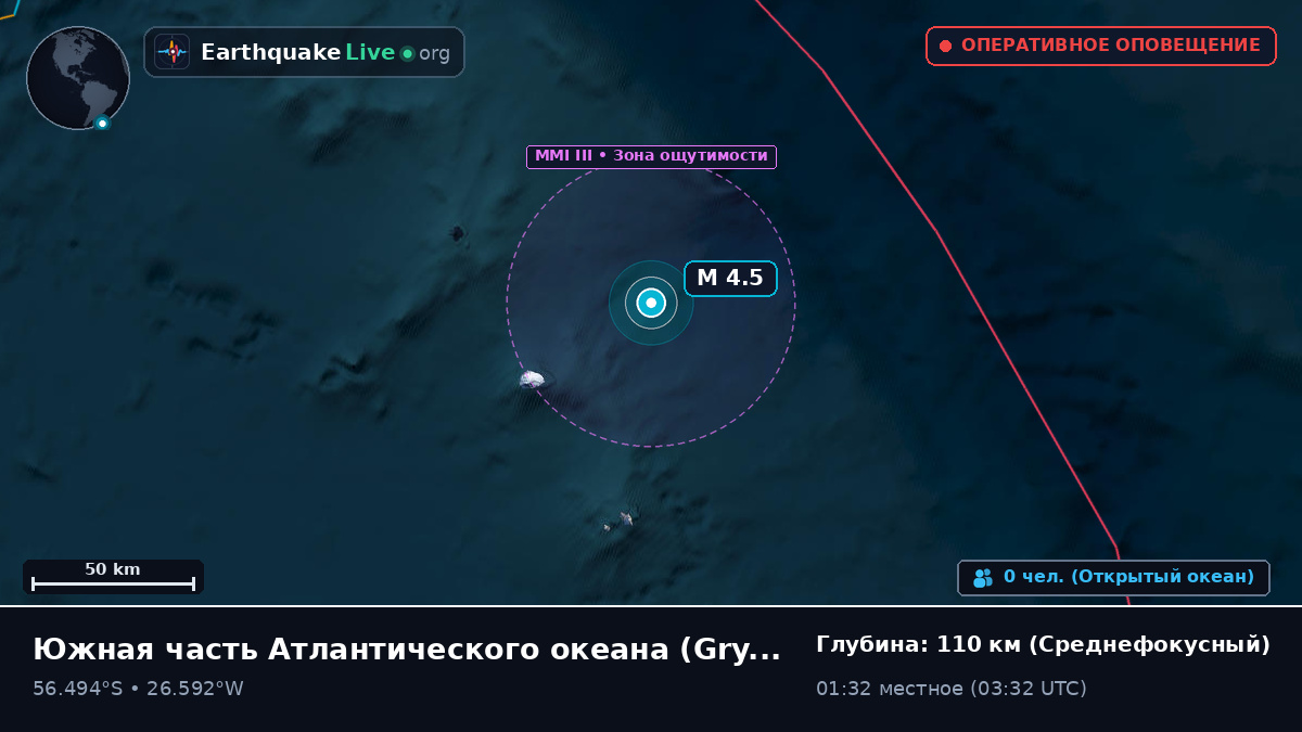Южная часть Атлантического океана (South Georgia and the Islands)