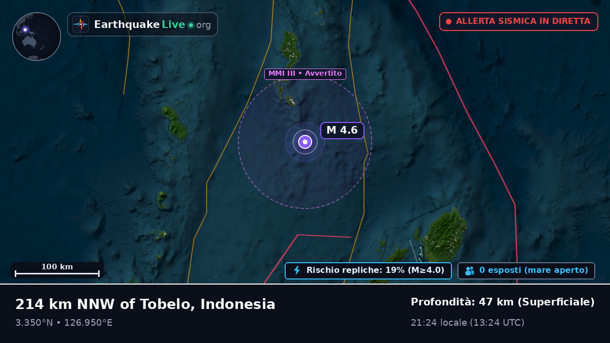 Oceano Pacifico settentrionale (Indonesia)