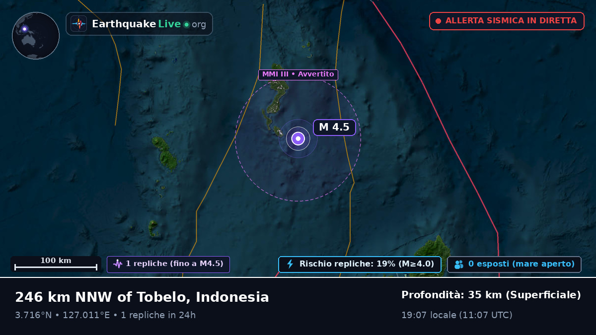 Oceano Pacifico settentrionale (Indonesia)