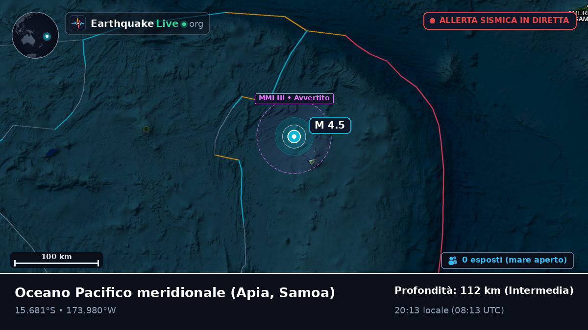 Oceano Pacifico meridionale (Samoa)