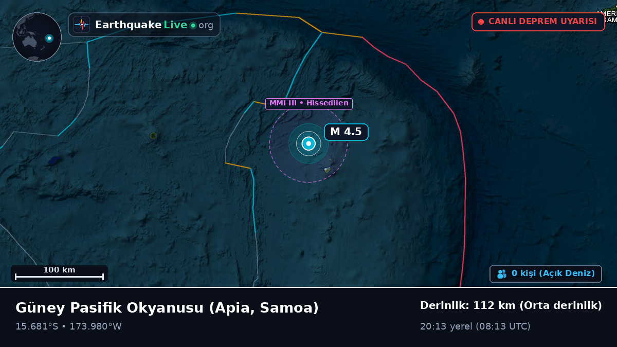 Güney Pasifik Okyanusu (Samoa)