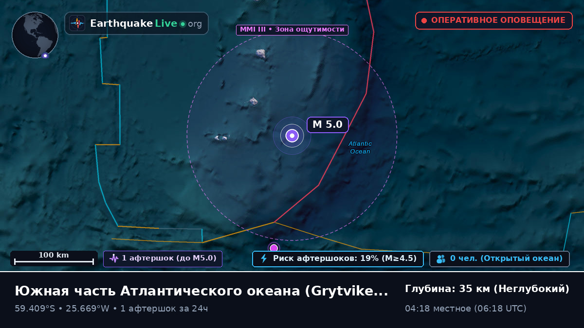 Южная часть Атлантического океана (South Georgia and the Islands)