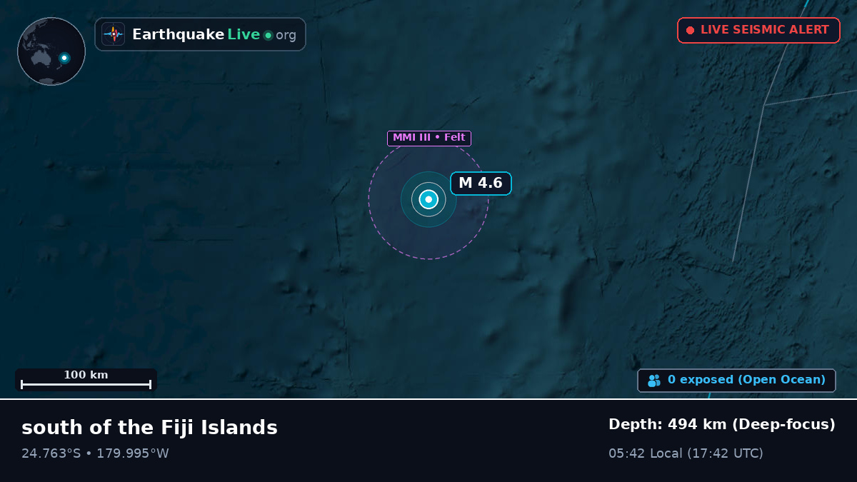 South Pacific Ocean (Kermadec Islands)