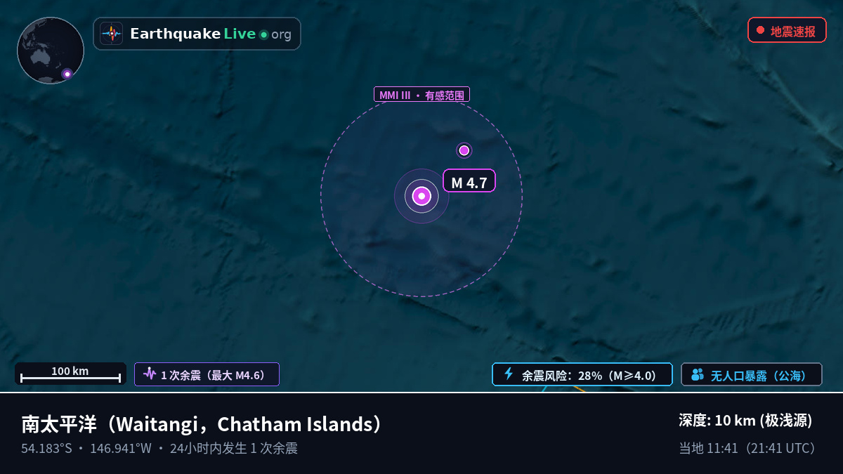 南太平洋 (Chatham Islands)