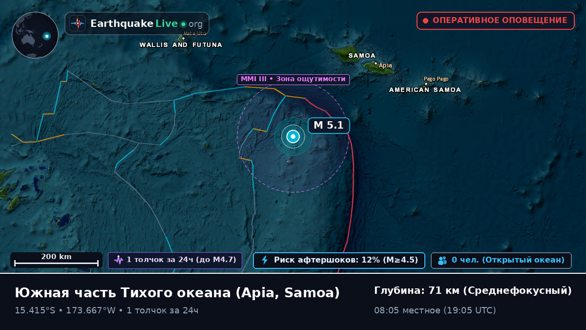 Южная часть Тихого океана (Samoa)