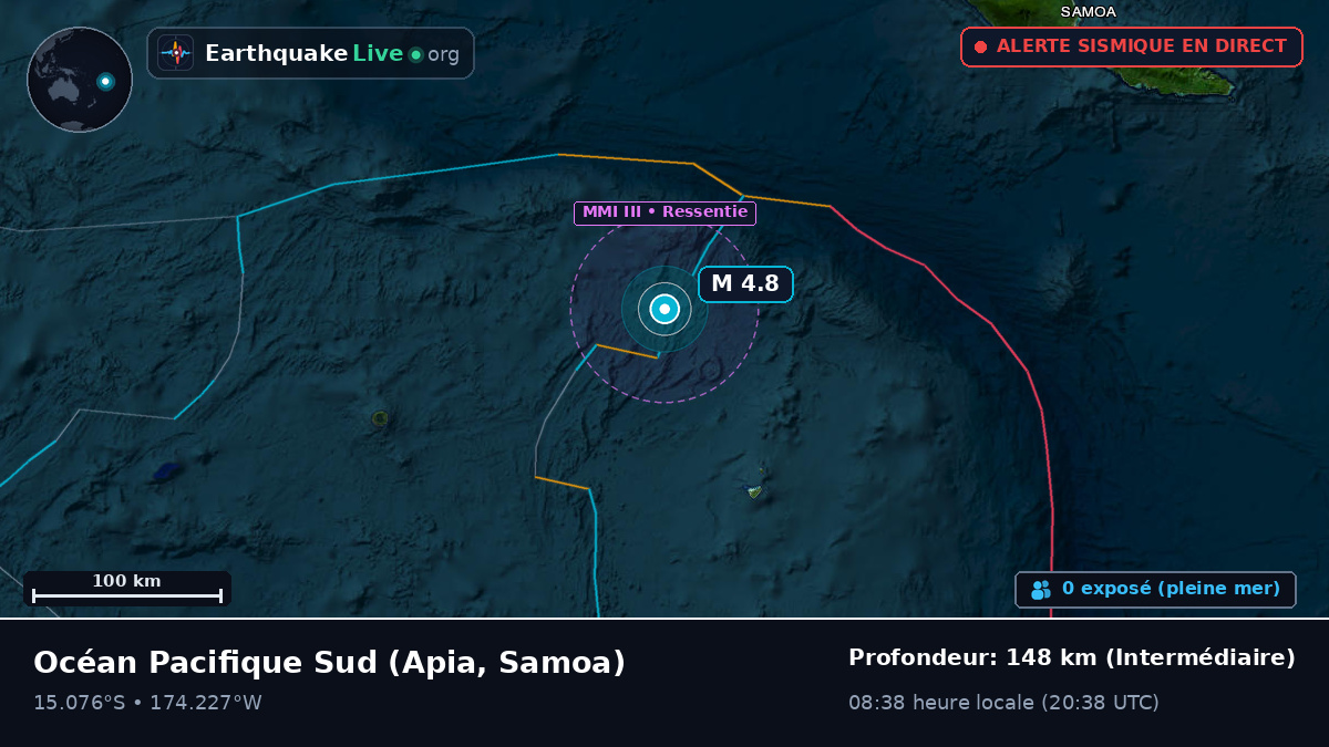 Océan Pacifique Sud (Samoa)