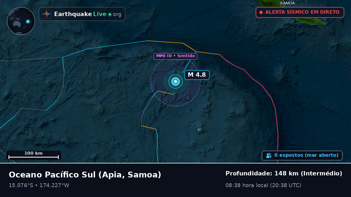 Oceano Pacífico Sul (Samoa)