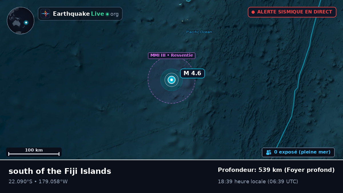 Océan Pacifique Sud (Tonga)