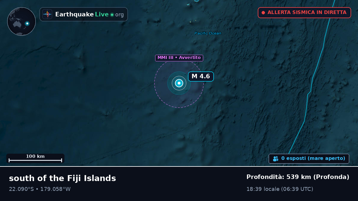Oceano Pacifico meridionale (Tonga)