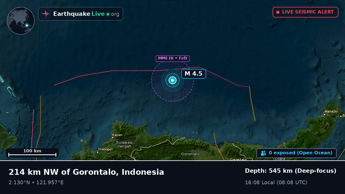 Off the coast of Gorontalo, Indonesia