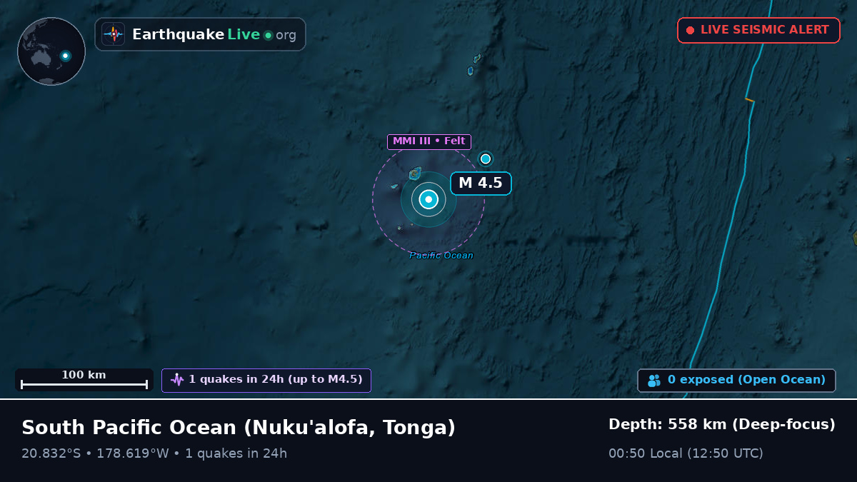 South Pacific Ocean (Tonga)