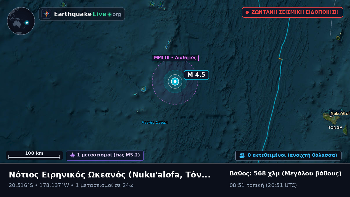 Νότιος Ειρηνικός Ωκεανός (Τόνγκα)