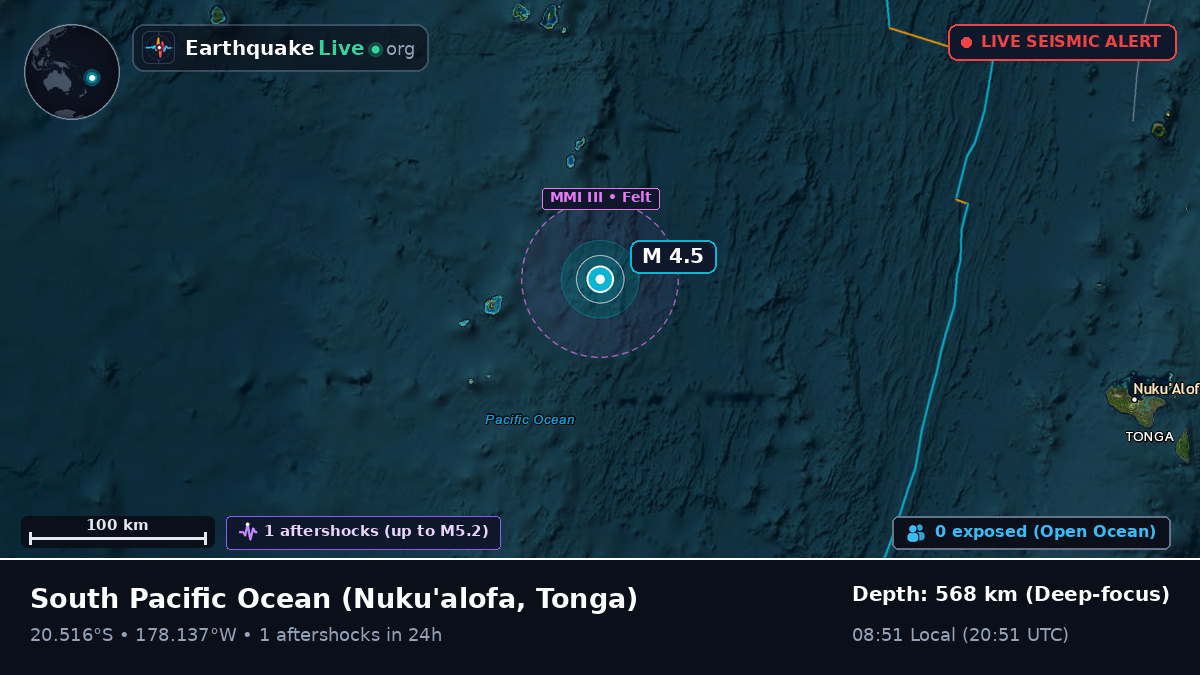South Pacific Ocean (Tonga)