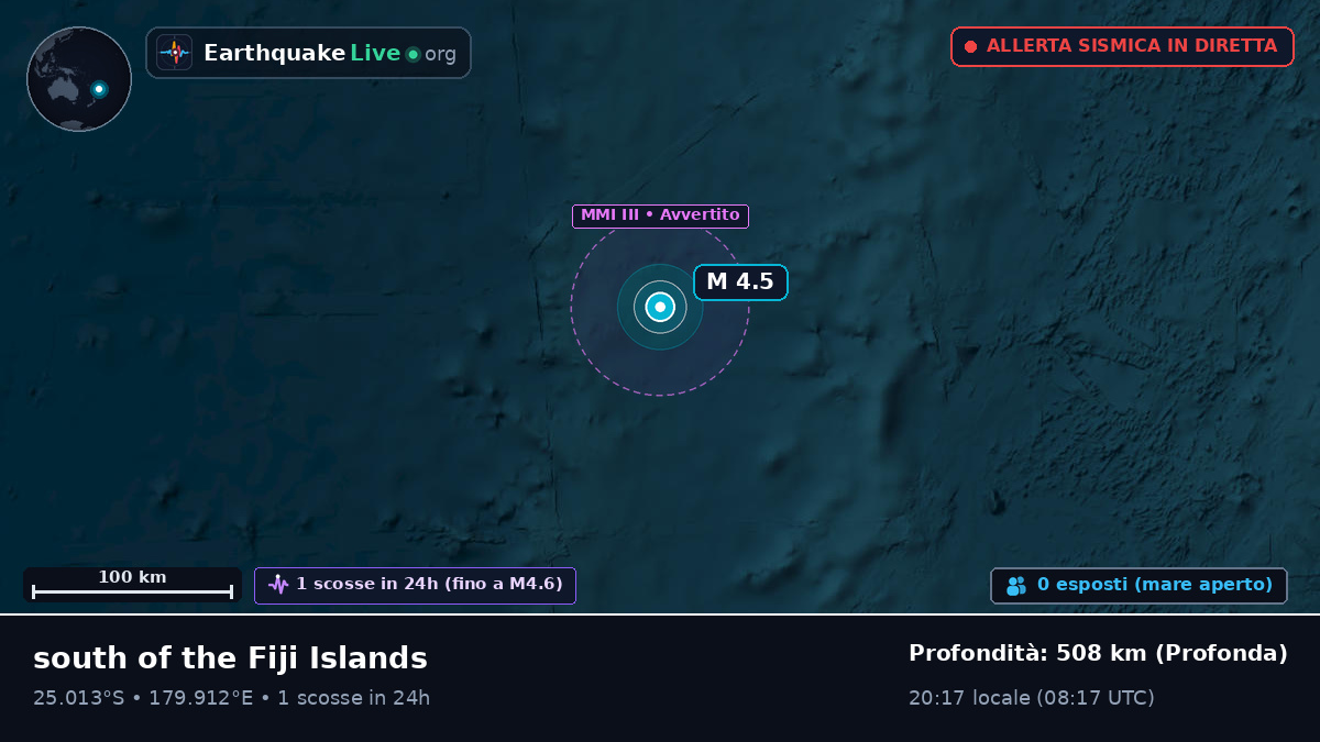 Oceano Pacifico meridionale (Kermadec Islands)