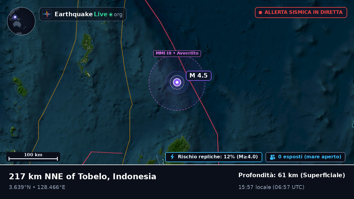 Oceano Pacifico settentrionale (Indonesia)