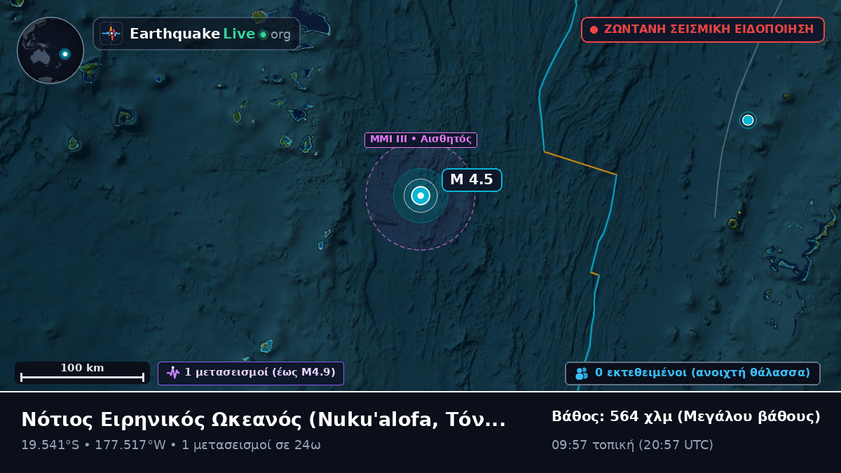 Νότιος Ειρηνικός Ωκεανός (Τόνγκα)