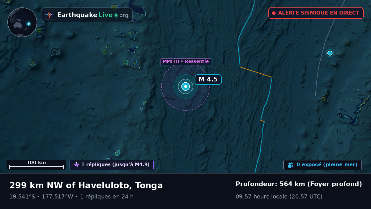 Océan Pacifique Sud (Tonga)