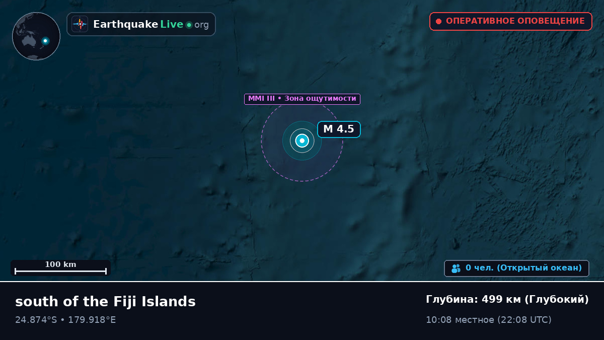 Южная часть Тихого океана (Kermadec Islands)