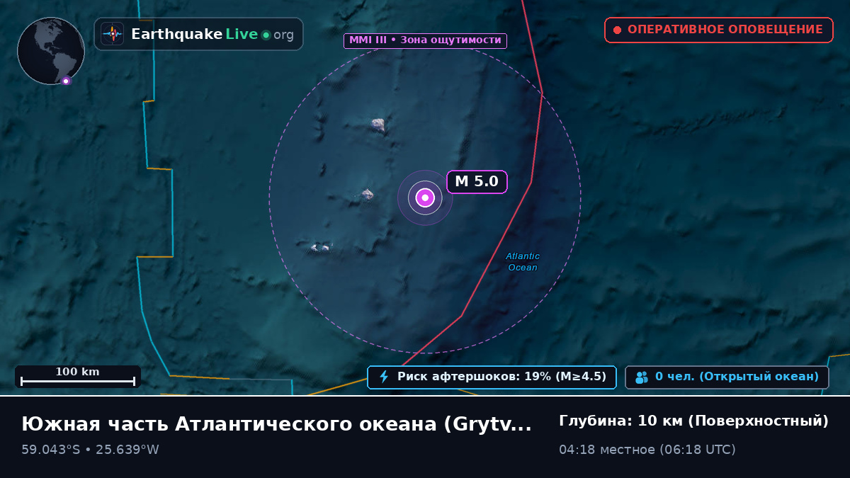Южная часть Атлантического океана (South Georgia and the Islands)