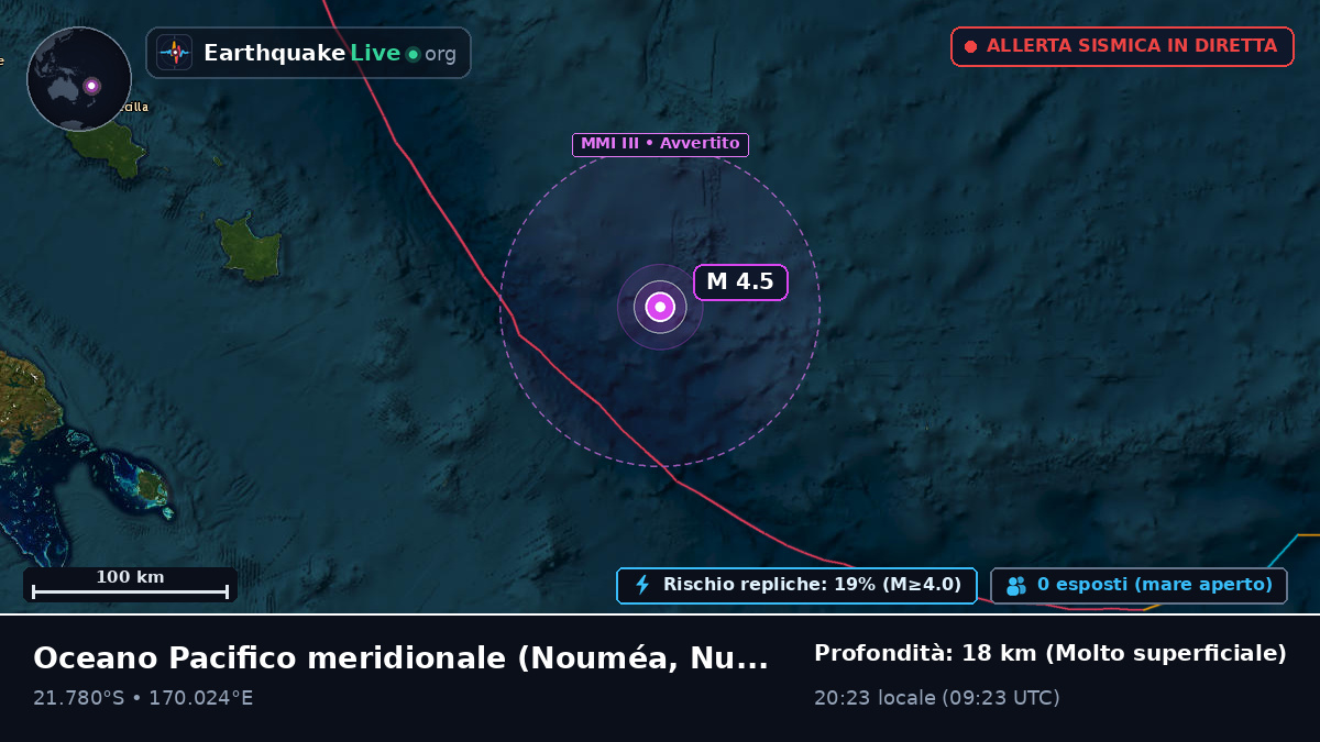 Oceano Pacifico meridionale (Nuova Caledonia)