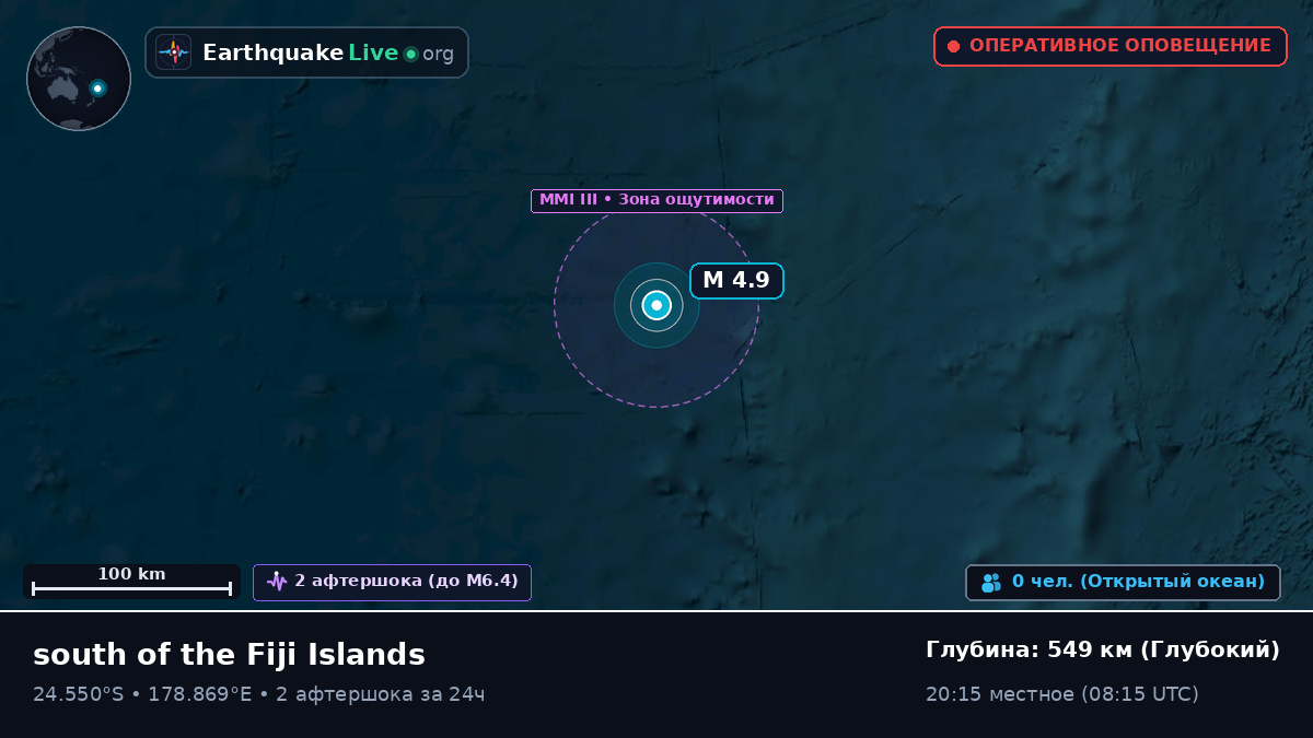 Южная часть Тихого океана (Kermadec Islands)
